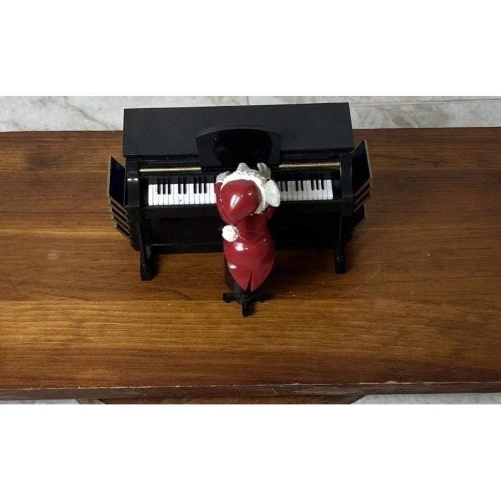 Vtg 04' Mr Christmas Magical Maestro Mouse Musical Piano 10 Classic Songs